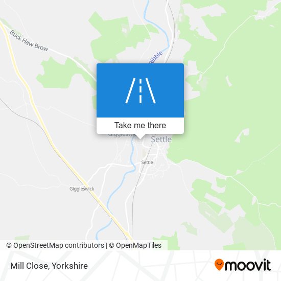 Mill Close map