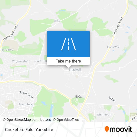 Cricketers Fold map