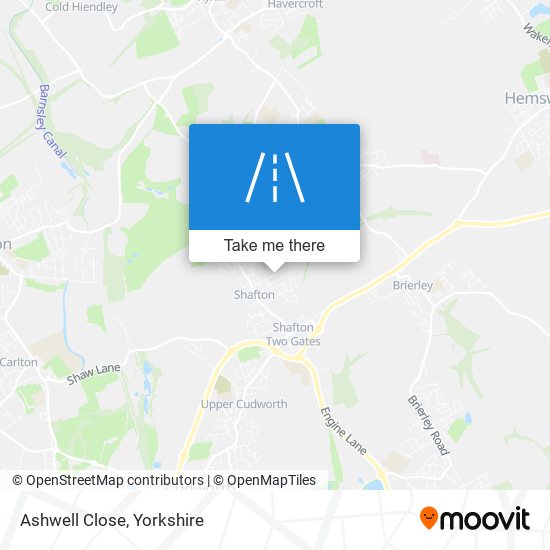 Ashwell Close map