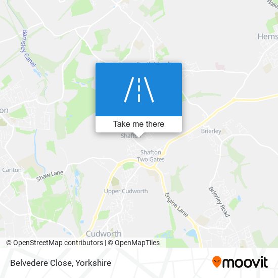 Belvedere Close map