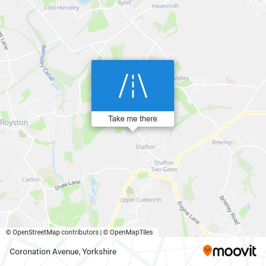 Coronation Avenue map