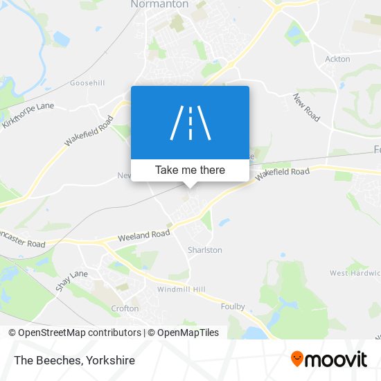 The Beeches map