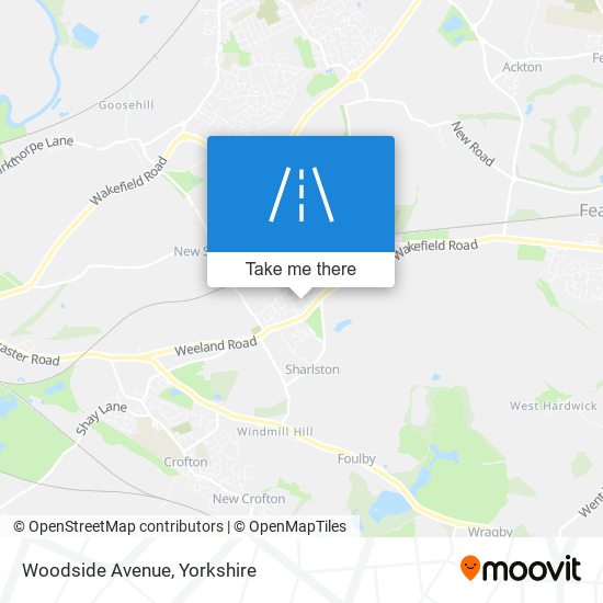 Woodside Avenue map