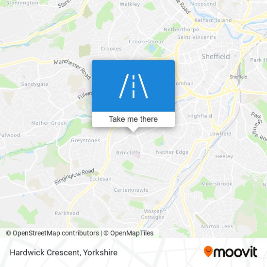 Hardwick Crescent map