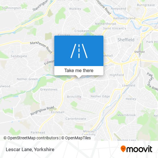 Lescar Lane map