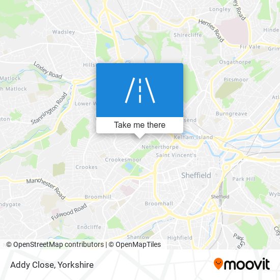Addy Close map