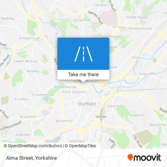 Alma Street map