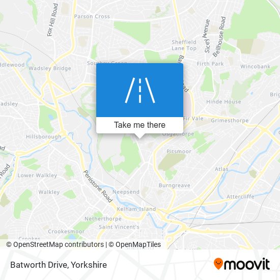 Batworth Drive map