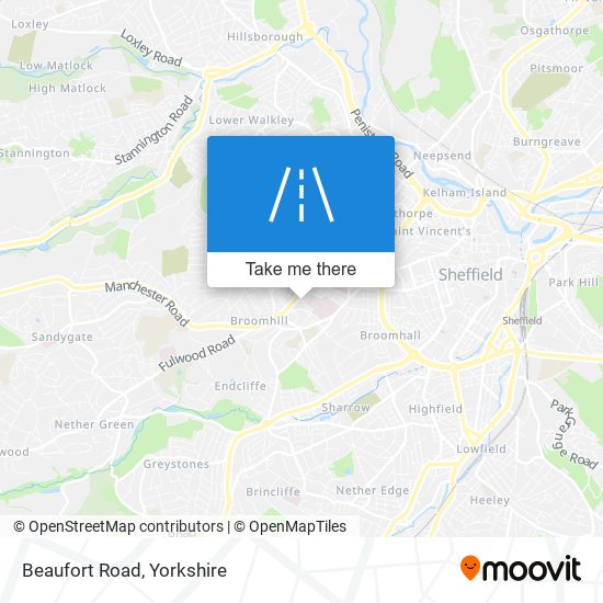 Beaufort Road map