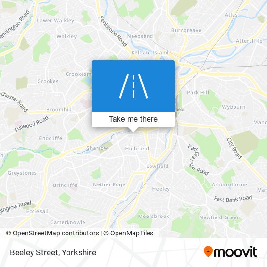 Beeley Street map