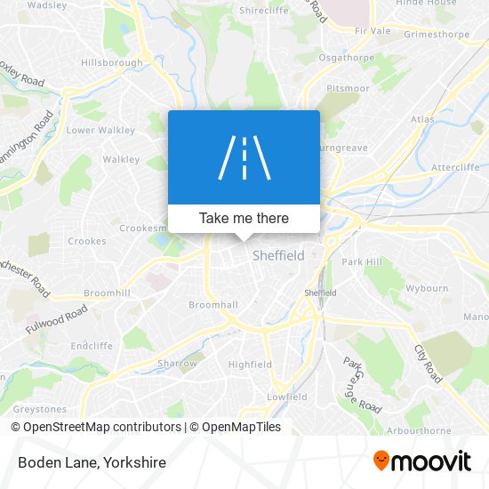 Boden Lane map