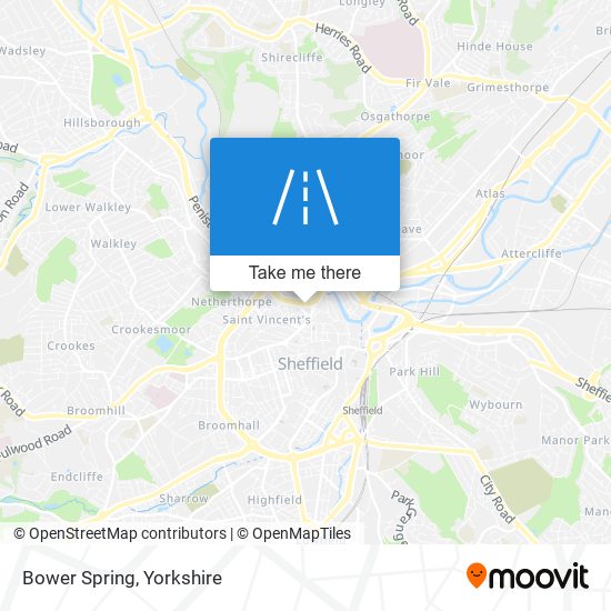 Bower Spring map