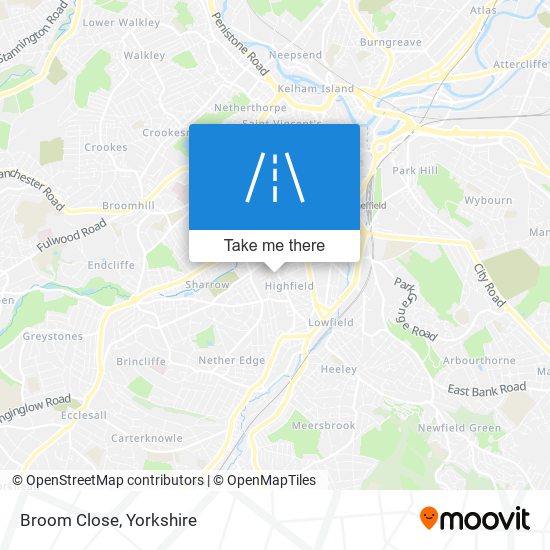 Broom Close map