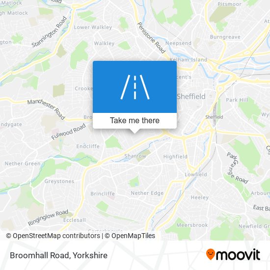 Broomhall Road map