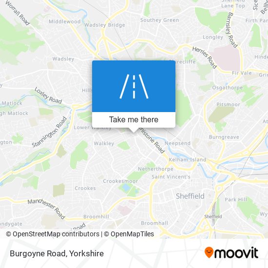 Burgoyne Road map