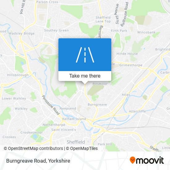 Burngreave Road map