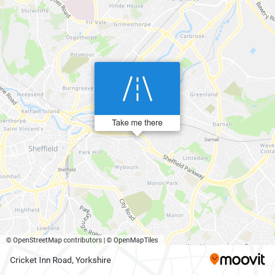 Cricket Inn Road map