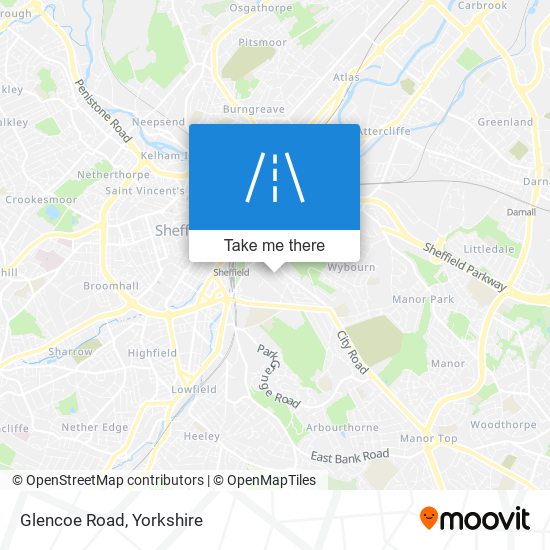 Glencoe Road map