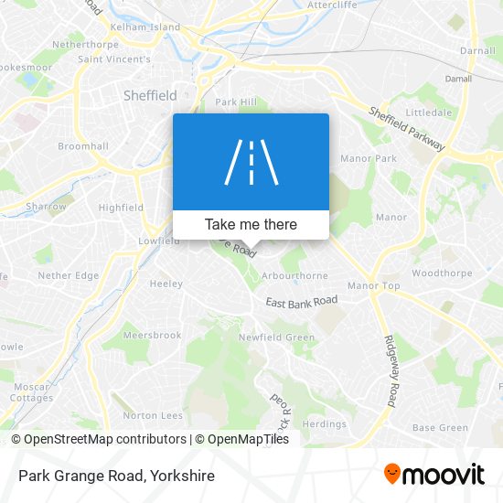 Park Grange Road map