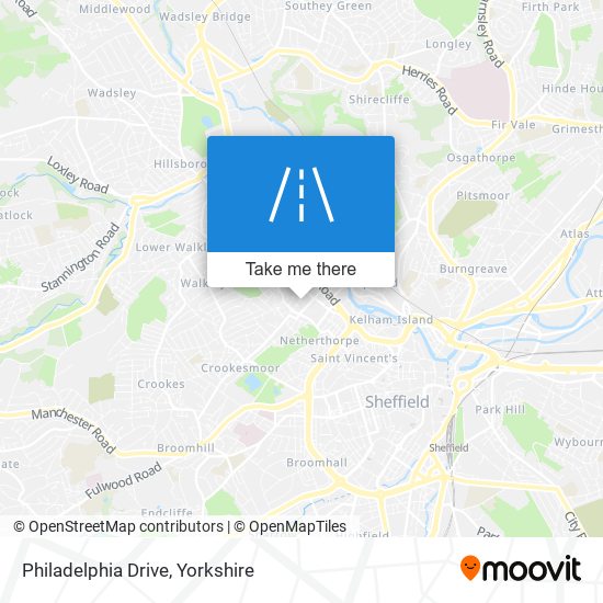 Philadelphia Drive map