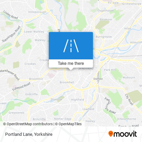 Portland Lane map