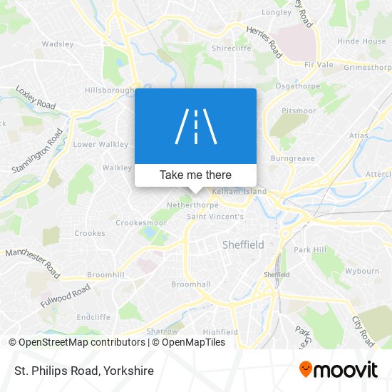 St. Philips Road map