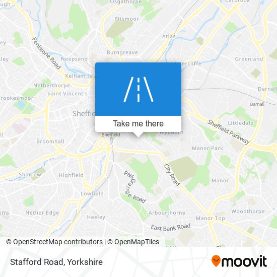 Stafford Road map