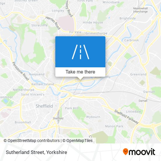 Sutherland Street map