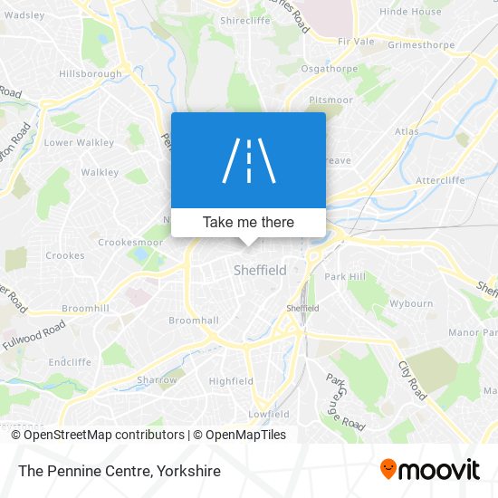 The Pennine Centre map