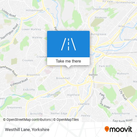 Westhill Lane map