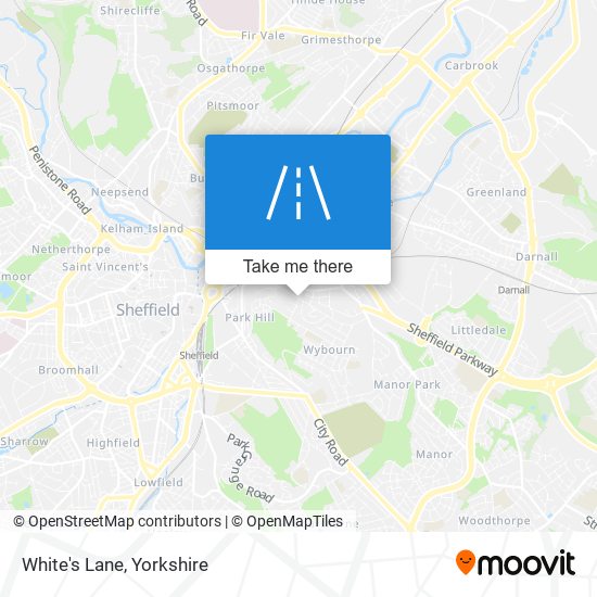 White's Lane map