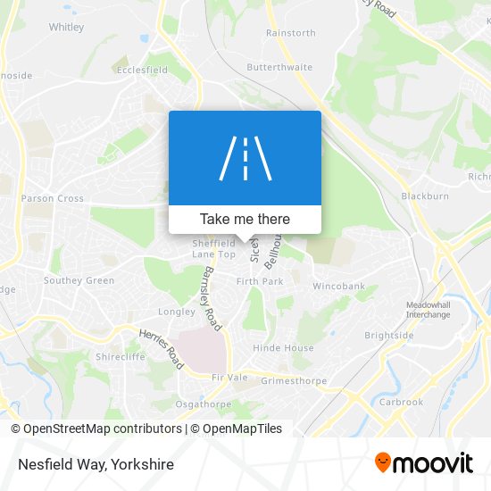 Nesfield Way map