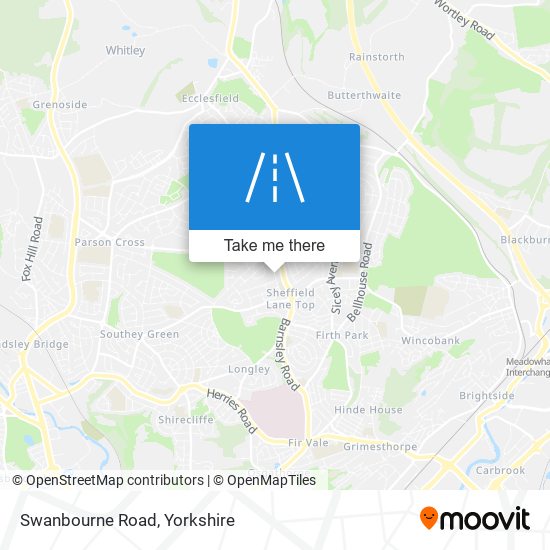 Swanbourne Road map