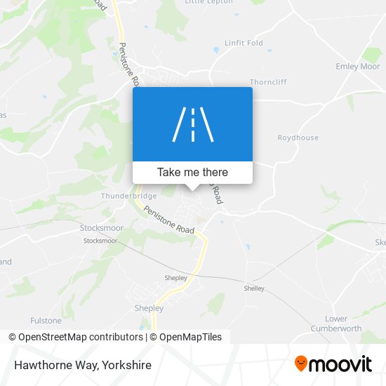 Hawthorne Way map