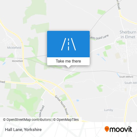 Hall Lane map