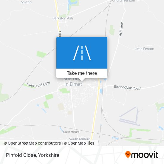 Pinfold Close map
