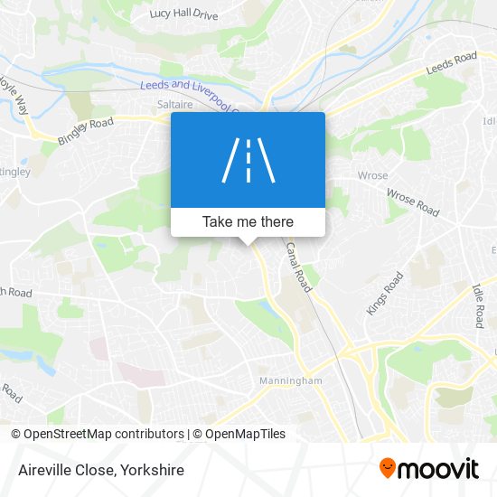 Aireville Close map