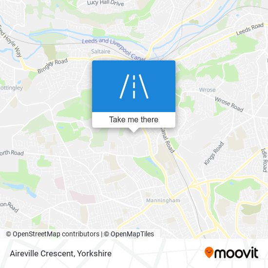 Aireville Crescent map