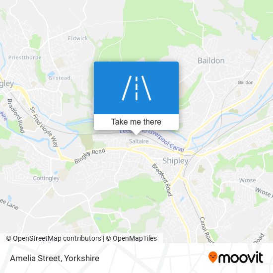 Amelia Street map