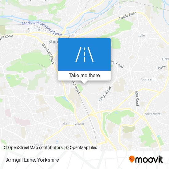Armgill Lane map