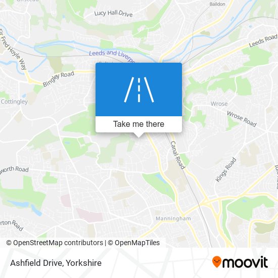 Ashfield Drive map