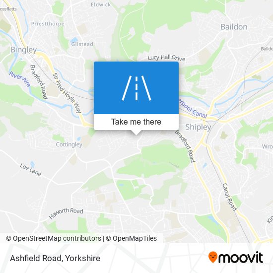 Ashfield Road map