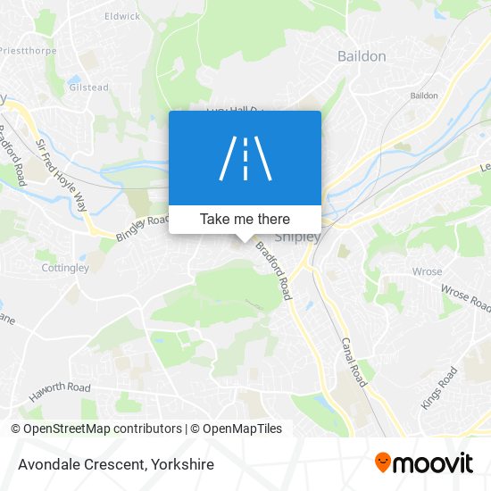 Avondale Crescent map