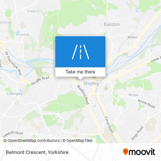 Belmont Crescent map