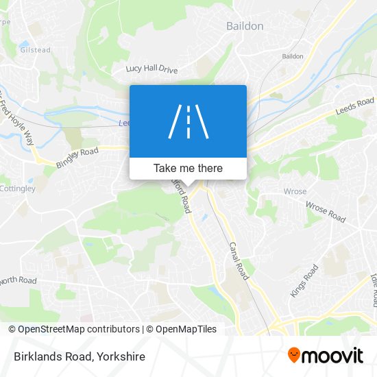 Birklands Road map