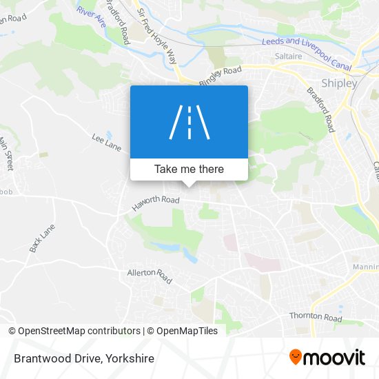 Brantwood Drive map