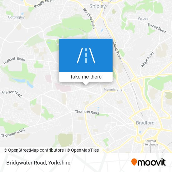 Bridgwater Road map