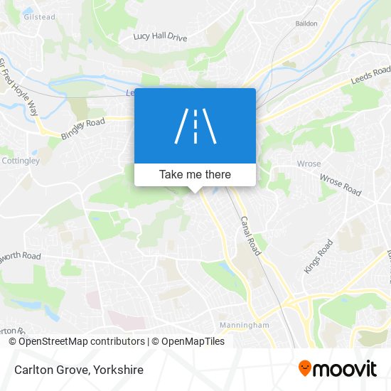 Carlton Grove map