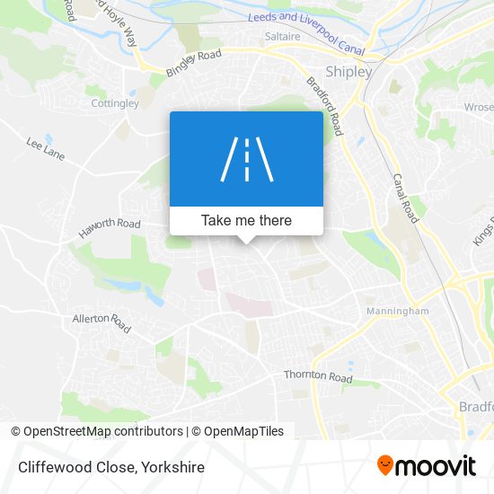 Cliffewood Close map