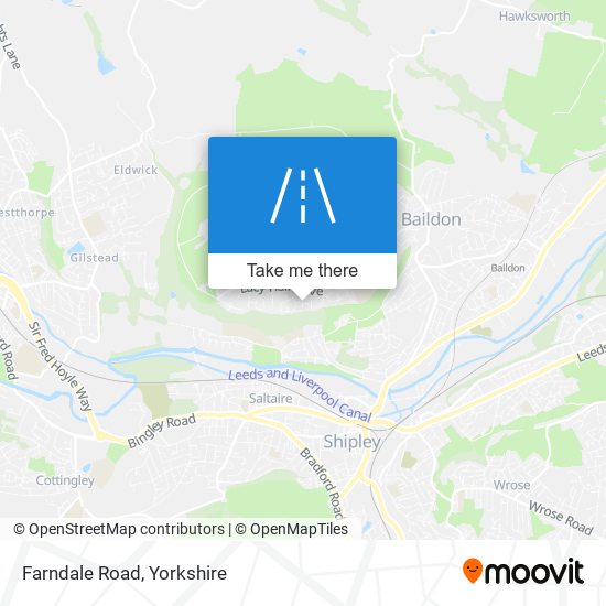 Farndale Road map